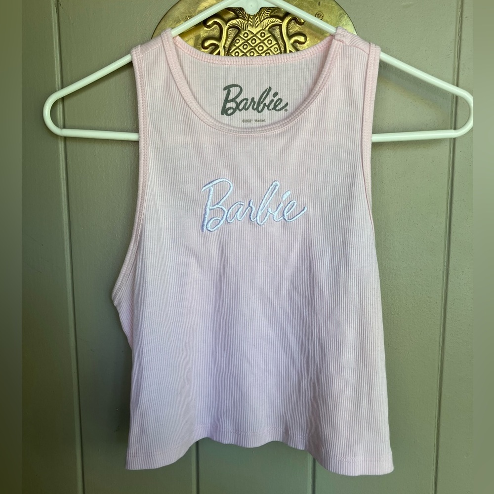 Baby pink Barbie crop top
